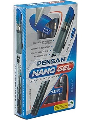 Marka: Nano Jel Roller Kalem Mavi 0,7 mm 12'li - PE06020RKMA Kategori: Uçlu Kalem