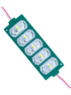 Caddemia Modül LED 12V 4W Yeşil 3030 10 x 53.8mm IP65 260-280LM 180 Derece (4434)