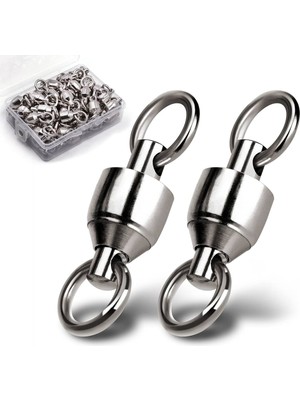 Seoul Üst Seviye 3 Adet 10 Numara,45-Mm, 227.-KG (500 Lbs) ,çeker Paslanmaz Çelik Bilyeli Fırdöndü,