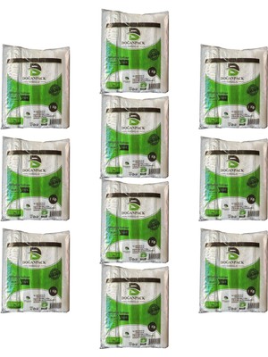Doğanpack Şeffaf Naylon 1'lik 20 x 30 cm Bakkaliye Poşeti Torbası - 10 Kg. - 10 Paket