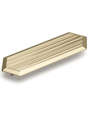 System 9036 Line-Çizgili Kulp Tek Adet 64 mm Altın Renk