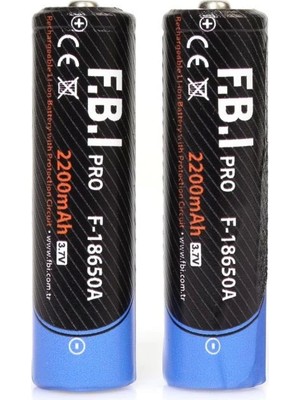 Mazsay F 18650A 3.7V 2200MAH Şarj Edilebilir Li-Ion Pil El Feneri Pili 2 Adet