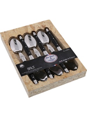 Jean Dubost 6'lı Tatlı Kaşık Takımı Siyah