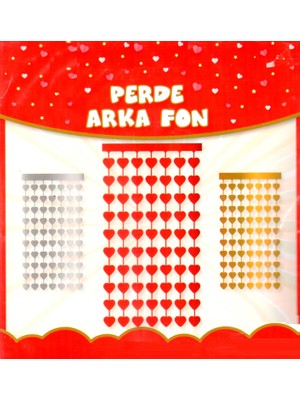 Sevgililer Günü Kalpli Fon Perdesi