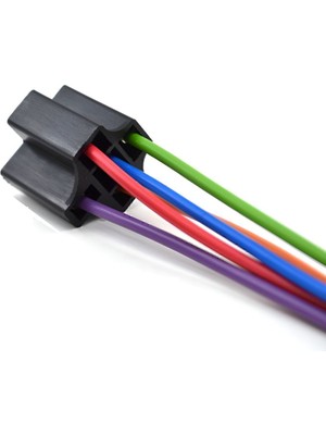 Mini Röle Soketi 4 - 5 Fişli Bakır Kablolu Pirinç Terminalli 1.50Mm Kablo-5 Fiş Uyumlu
