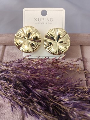 Lilly And Molly Jewelry Dalgalı Çiçek Çelik Küpe