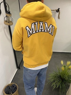 Nomarc 331 Miami Sarı Peluş Sweatshirt