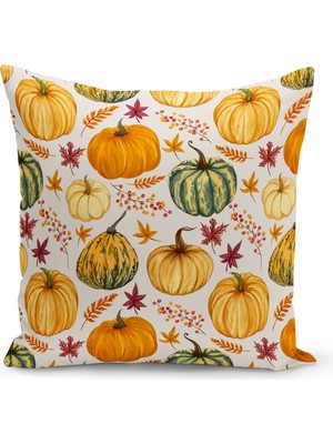 Bertille Home Sonbahar Serisi Çift Tarafı Dijital Baskılı Kırlent Kılıfı (Halloween Autumn Cushion Cover)