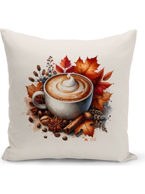 Bertille Home Sonbahar Serisi Çift Tarafı Dijital Baskılı Kırlent Kılıfı (Halloween Autumn Cushion Cover)