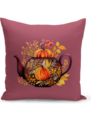 Bertille Home Sonbahar Serisi Çift Tarafı Dijital Baskılı Kırlent Kılıfı (Halloween Autumn Cushion Cover)