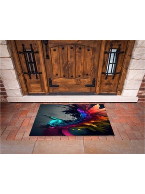 Narnuga 3D Baskı Özel Tasarım   Geometrik Dış Mekan Paspas 120