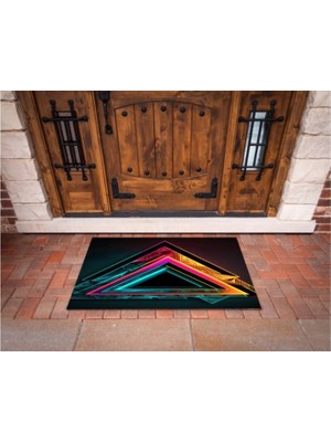 Narnuga 3D Baskı Özel Tasarım   Geometrik Dış Mekan Paspas 103