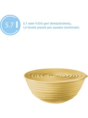 Guzzini Tierra M Kapaklı Salata Kasesi Sarı
