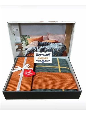 Cotton Box Modern Çift Kişilik Nevresim Takımı Stark Tarçın