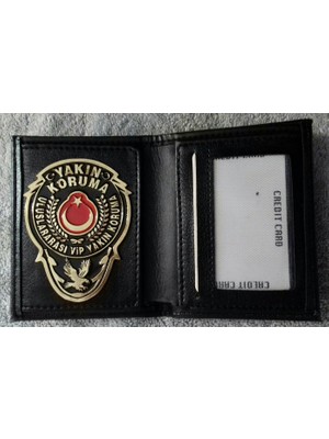 Aldatmaz Vip Koruma Rozetli Cüzdanı,+1rozet Al-Sıvıle Satılmaz-Sadece Yakın Koruma Personelı Satın Alabılır.