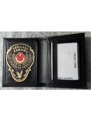 Aldatmaz Yakın Koruma Rozetlı Cüzdan