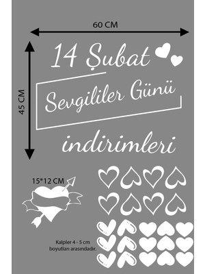 narnuga happy valentine's day sevgililer günü sticker kalp, love, ı love you cam, duvar sticker etiket seti