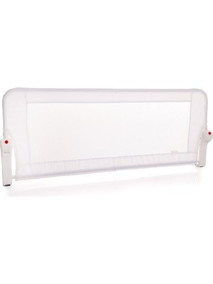 HelloBaby Baby Plus Yatak Bariyeri 120 cm Beyaz Katlanabilir Özellikli Güvenli Kullanım