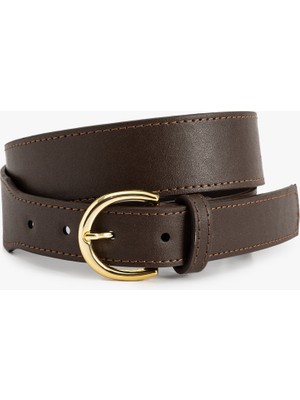 Koton Kemer Suni Deri Metal Toka Detaylı