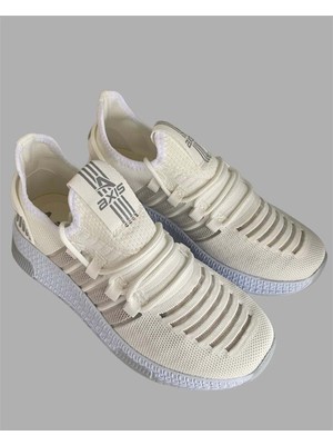 Çiğdem Kundura Çiğdem Çok Rahat Süs Bağlı  Fileli Sneaker Ayakkabı(Axs) - Beyaz - 37