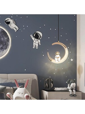 Yhome Ayarlanabilir Yükseklik Yıldız Astronot Tasarımlı Avize (Yurt Dışından)