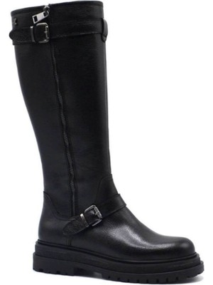 Venüs Kadın Deri Çizme Siyah 2152108K