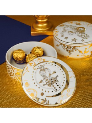 Baci Milano Kosmo Lion Yuvarlak Kutu 13 cm x 5,5 cm