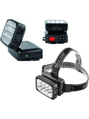 Skygo 12 Ledli Şarjlı Kafa Lambası Power Ledli Kafa Feneri Tepe Lambası