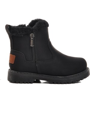 Ayakmod 23003-P Siyah-Zümrüt Içi Kürklü Çocuk Bot