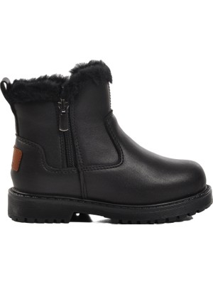 Ayakmod 23003-P Siyah Içi Kürklü Çocuk Bot