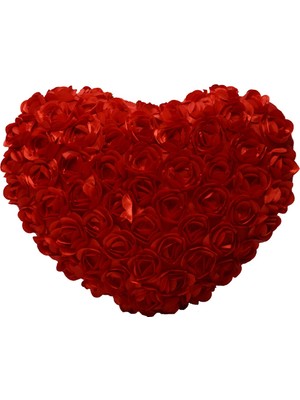 Halley Oyuncak Güllü Kalp Yastık Peluş 40x40 cm