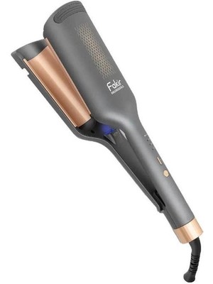 Fakir Ion Fusion Beach Waves Wag Maşası Seramik Plaka 25 mm 160-200°C Isı Ayarı ile