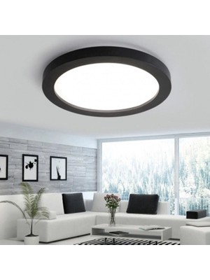 Helios LED Panel 24W Sıva Üstü Siyah Kasa (Beyaz Işık) 6500K/2160 Lümen