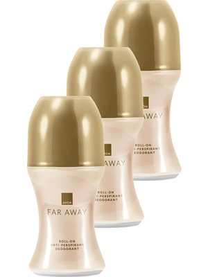 Avon Far Away Kadın Roll On 50 Ml. 3Lü Set