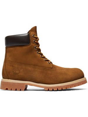 Timberland Erkek Bot (Outdoor) Tb 172066 Ebl1 Timberland Premium 6 Inch Lace Up Waterp Dark Wheat Nubuck