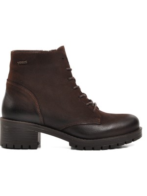 Venüs 3312K Kahve Nubuk  Deri Kadın Bot