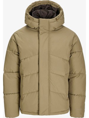 Jack & Jones Jjworld Puffer Jacket Erkek Kahverengi Mont 12259850-MULCH