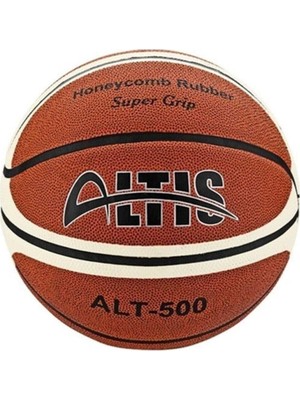 Altis Alt 500 Basketbol Topu No 5 Süper Grip Kauçuk Yüzey 5 Numara Kahverengi