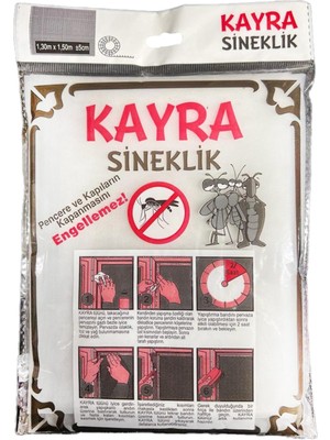 Kayra Sineklik Büyük Pvc 130X150 cm Yapıştırmalı Hazır Sineklik