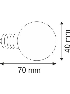 Helios 43-0400 Helios 1W E27 Top Gece Lambası Kırmızı (10ADET)