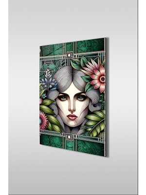 Glaszen Doğa Ana Dikey Cam Tablo