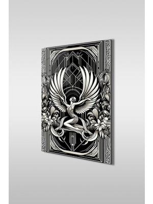 Glaszen Dekoratif Melek Dikey Cam Tablo