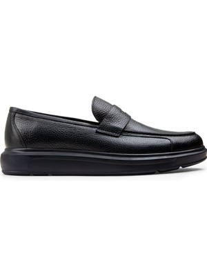 Deery Hakiki Deri Koyu Lacivert Comfort Erkek Loafer - 01564MLCVP17