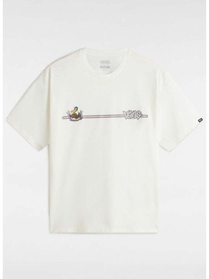 Vans Beyaz Erkek Bisiklet Yaka T-Shirt VN000HFVFS81-MALLARD Ss