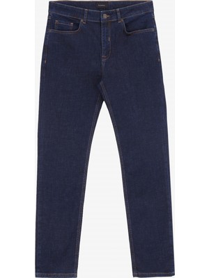 Fabrika Normal Bel Normal Paça Slim Fit Lacivert Erkek Denim Pantolon F4WM-PNT 2786