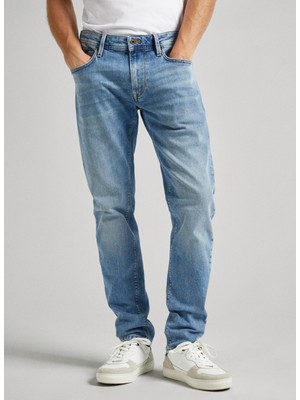 Pepe Jeans Normal Bel Tapered Fit Erkek Denim Pantolon PM207390MN5-000 Tapered Jeans