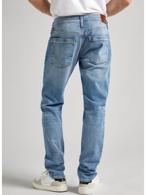 Pepe Jeans Normal Bel Tapered Fit Erkek Denim Pantolon PM207390MN5-000 Tapered Jeans