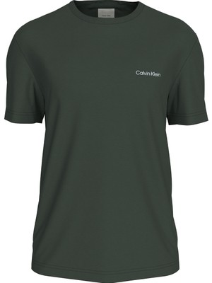 Calvin Klein Bisiklet Yaka Koyu Yeşil Erkek T-Shirt K10K109894M14