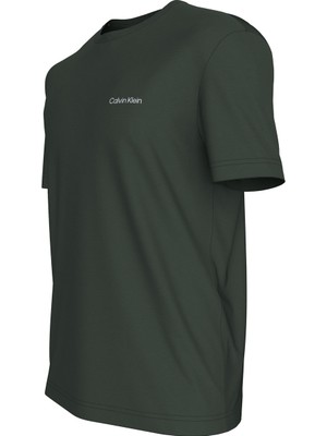 Calvin Klein Bisiklet Yaka Koyu Yeşil Erkek T-Shirt K10K109894M14