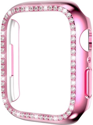 ekılıf - ​​​Apple Watch 7 45mm - Kasa Koruyucu Kasa Koruyucu Sert PC Koruyucu - Gard 05 - Pembe - T21688